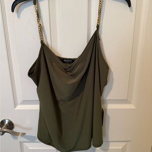 Express Olive Chain Strap Camisole